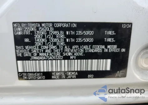 2025 Subaru Solterra Premium z USA, uszkodzony, nr VIN JTMABABA7SA093302